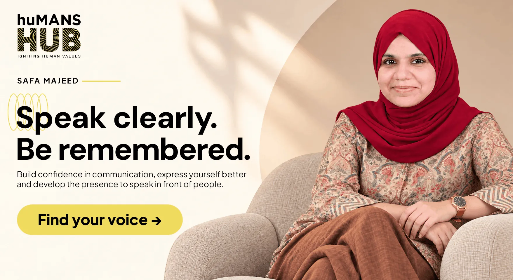 Speak clearly.Be remembered.